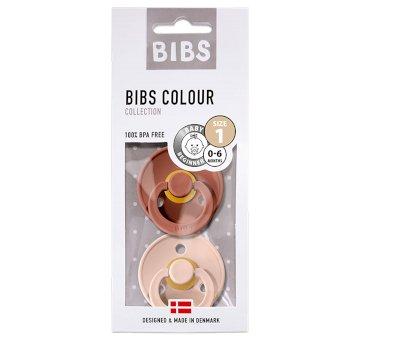 2 Succhietti BIBS Colour Round Blush/Woodcuck