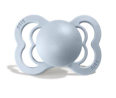 2 Chupetas Bibs Supreme Silicone Iron/Baby Blue