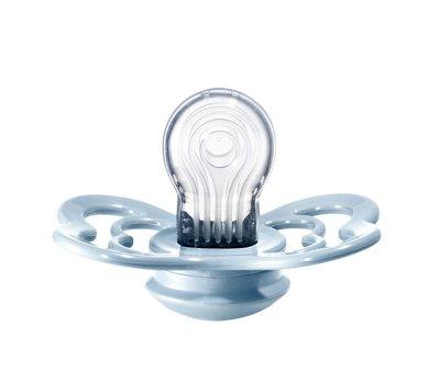 2 Chupetas Bibs Supreme Silicone Iron/Baby Blue