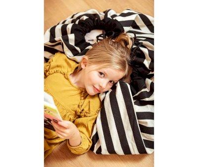 Reversible Sack Play & Go Stripes Black