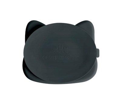 Plato con Ventosa Gato Negro