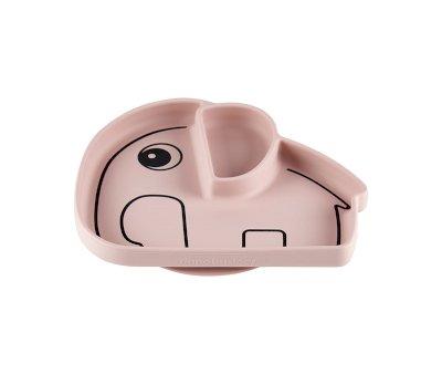 Plato Antideslizante Stick&Stay Elphee Rosa Empolvado