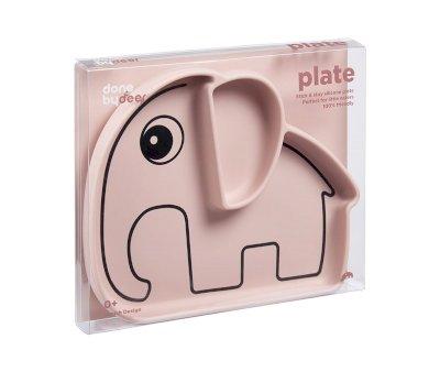 Plato Antideslizante Stick&Stay Elphee Rosa Empolvado