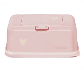 Caixa de lenos de corao pastel rosa Funkybox 