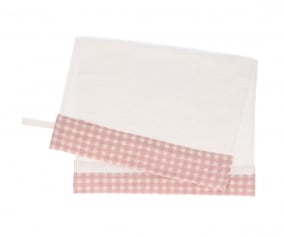 Toalla Guardera Vichy Rosa Personalizable