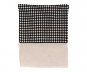 Coperta Personalizzabile Vellutata Vichy Nero