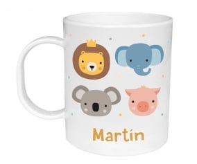 Tasse en Plastique Personnalisable Animal Friends
