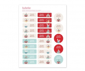 25 tiquettes de vtements Circus