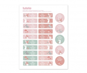 25 tiquettes de vtements Sweet Deer