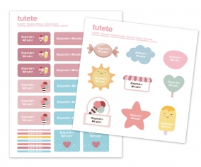 29 Autocollants pour Objets Sugary