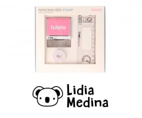 Timbro per tessuti Personalizzato Koala + Nastro Capi Scuri