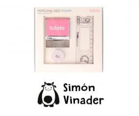Timbro per tessuti Personalizzato Mostro1 + Nastro Capi Scuri