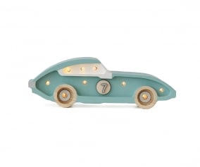 Lmpara Mini Coche de Carreras Retro Blue