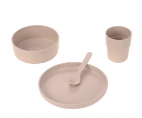 Vajilla 4 piezas Eco Rosa Empolvado