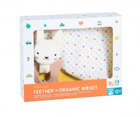 Cotton Bib  Teether Set