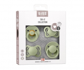 Pack 4 Pezzi BIBS Try-it Collection Sage