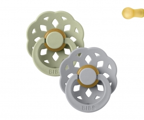 Pack 2 Succhietti BIBS Boheme Sage/Cloud