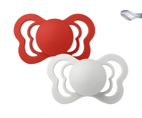 Pack 2 Succhietti BIBS Couture Candy Apple/Haze Silicone