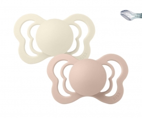 Pack 2 Succhietti BIBS Couture Ivory/Blush Silicone
