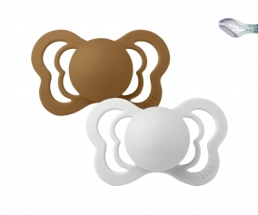 Pack 2 Succhietti BIBS Couture Haze/Caramel Silicone