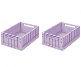 2 Cajas Almacenamiento Medianas Weston Light Lavender