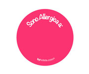 1 Distintivo Rosa Personalizzato Sono Allergica a: