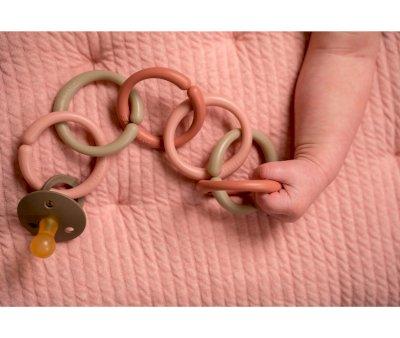 12 Anillas Cuelga Juguetes Rosa