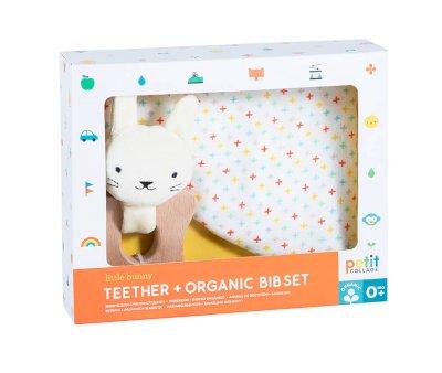 Cotton Bib  Teether Set