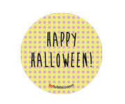 1 Distintivo Halloween Yellow Stars