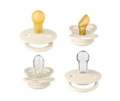 Pack 4 Pezzi BIBS Try-it Collection Ivory