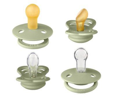 Pack 4 Pezzi BIBS Try-it Collection Sage