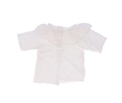 Camisa Cutie com babado Boneca Plumeti Branca