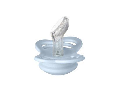 Pack 2 Succhietti BIBS Couture Iron/Baby Blue Silicone
