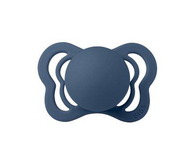2 Chupetes BIBS Couture Cloud/Steel Blue Silicona