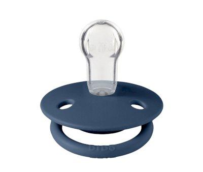 2 Succhietti BIBS De Lux Cloud/Steel Blue Silicone