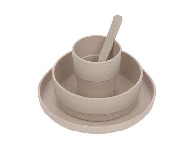 Vajilla 4 piezas Eco Rosa Empolvado