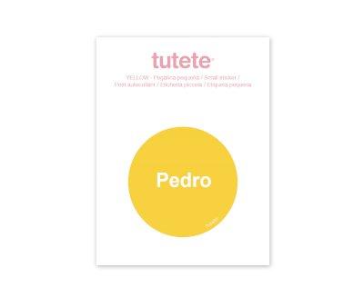 Etiqueta Pequena Amarela para Garrafa
