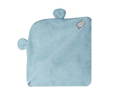 Toalha de Avental com capa de banho de bambu Azul Personalizvel
