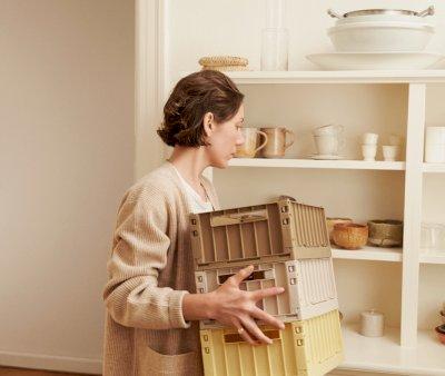 2 Ceste Organizer Piccole Weston Oat