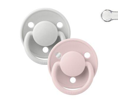 2 Succhietti BIBS De Lux Haze/Blossom Silicone