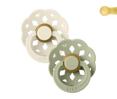 2 Chupetes BIBS Boheme Ivory/Sage