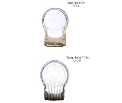 Pack 2 Succhietti BIBS Couture Peach/Woodchuck Silicone