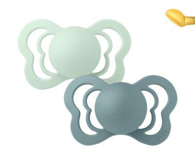 Pack 2 Succhietti BIBS Couture Nordic Mint/Island Sea Lattice