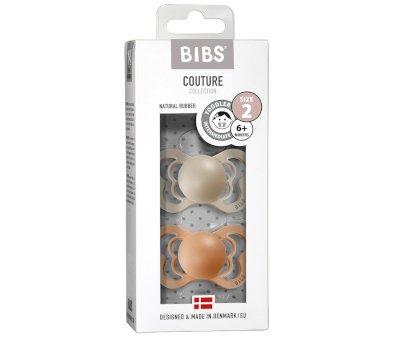 Pack 2 Succhietti BIBS Couture Vanilla/Peach Lattice