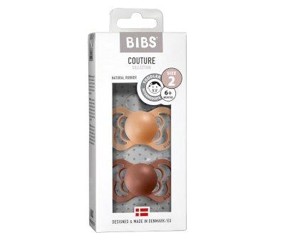 Pack 2 Succhietti BIBS Couture Peach/Woodchuck Lattice