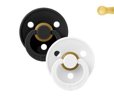 2 Succhietti BIBS Colour Round Black/White