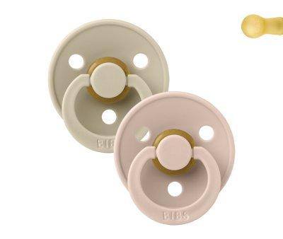 2 Succhietti BIBS Colour Round Blush/Vanilla