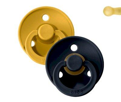 2 Chupetas Bibs Black/Mustard.