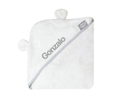 Toalla Delantal Capa Bao Beb Bamb Blanco Personalizable