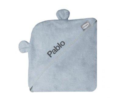 Toalla Delantal Capa Bao Beb Bamb Gris Personalizable